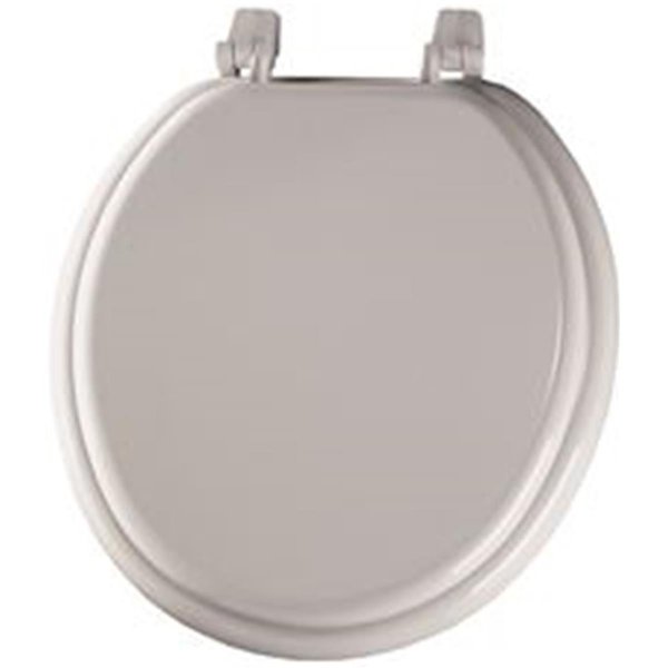 Chesterfield Toilet Seat Round Front with Cover WoodWhite CH645955